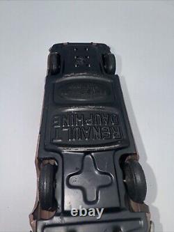 Vintage Renault Dauphine Tin Toy Car Friction Vehicle Japan Bandai 8'' (l5)