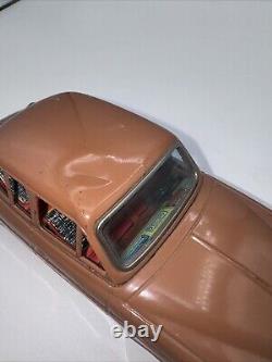 Vintage Renault Dauphine Tin Toy Car Friction Vehicle Japan Bandai 8'' (l5)