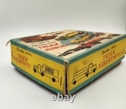 Vintage SSS Japan Friction Tin Cars 4 in 1 Friction Truck Assortment
