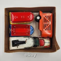 Vintage SSS Japan Friction Tin Cars 4 in 1 Friction Truck Assortment