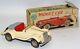 Vintage Sss (japan) Tin Litho Friction 1955 Style Mg Midget Roadster Toy Car