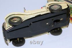 Vintage SSS (Japan) Tin Litho Friction 1955 Style MG Midget Roadster Toy Car