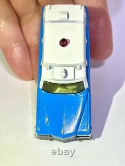 Vintage TOMICA Diecast Car CADILLAC AMBULANCE CUSTOM MADE BLUE & WHITE