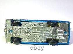 Vintage TOMICA Diecast Car CADILLAC AMBULANCE CUSTOM MADE METALLIC BLUE