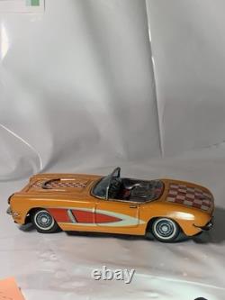 Vintage Tin Bandai Car Numbered Edition Orange One