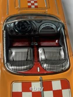 Vintage Tin Bandai Car Numbered Edition Orange One