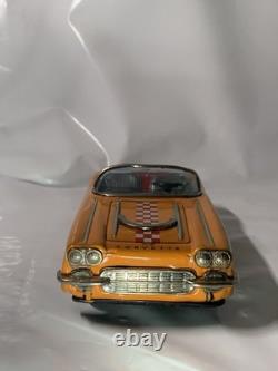 Vintage Tin Bandai Car Numbered Edition Orange One