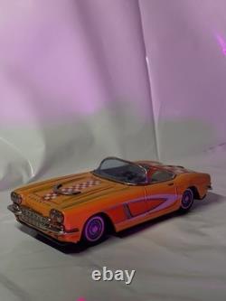 Vintage Tin Bandai Car Numbered Edition Orange One