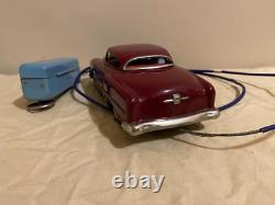 Vintage Tin Battery Operated Toy Car Japan 1950's av-09