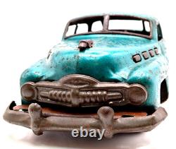 Vintage Tin Toy Car 1940s Style Buick Sedan Friction Retro Car with Tin Tray