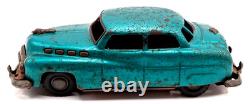 Vintage Tin Toy Car 1940s Style Buick Sedan Friction Retro Car with Tin Tray