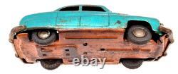 Vintage Tin Toy Car 1940s Style Buick Sedan Friction Retro Car with Tin Tray