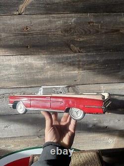 Vintage Tin Toy Car Made In Japan Oldsmobile 13 inch