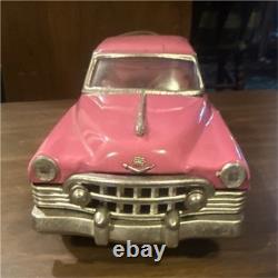 Vintage Tin Toy Car Pink 1950 Classic Vehicle for Ages 17 Years & Up