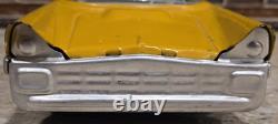 Vintage USSR Soviet Friction Tin Toy Lincoln Futura Toy Car Yellow 11