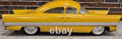 Vintage USSR Soviet Friction Tin Toy Lincoln Futura Toy Car Yellow 11