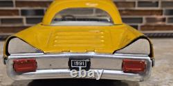Vintage USSR Soviet Friction Tin Toy Lincoln Futura Toy Car Yellow 11