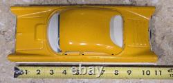 Vintage USSR Soviet Friction Tin Toy Lincoln Futura Toy Car Yellow 11