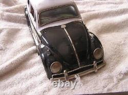 Vintage Volkswagen Bug VW Police Toy Car Japan