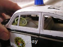 Vintage Volkswagen Bug VW Police Toy Car Japan