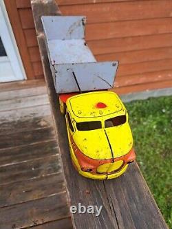 Vintage Wyandotte Red/Yellow Side Dump Truck Pressed Steel