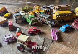 Vintage toy vehicles cars and planes lot of 35 various as shown