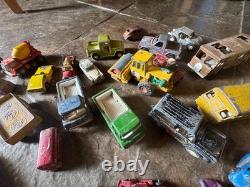 Vintage toy vehicles cars and planes lot of 35 various as shown