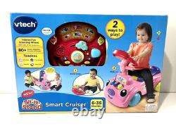 Vtech Sit-to-stand Smart Cruiser Pink Ride-on Toy Car Activity Center New