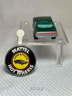 Vtg 1967 Mattel Hot Wheels Redline Custom Barracuda With Button Pin Car Vehicle