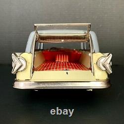 Vtg Ford Edsel Station Wagon 2 Door Tin Friction Toy Car 1950s Made in Japan