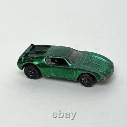 Vtg Hot Wheels Redline 1970 AMX / 2 Shiny Green Mattel Inc USA Toy Car Vehicle