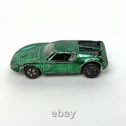 Vtg Hot Wheels Redline 1970 AMX / 2 Shiny Green Mattel Inc USA Toy Car Vehicle