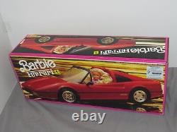 Vtg Unopened Mattel Barbie Ferrari Vehicle Fastback Style Car 1990 SEALED