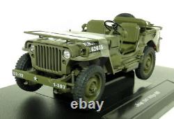 Welly 1/18 Jeep Willy's Military Vehicle Top Down 1941 Diecast model car