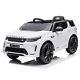 White Ride On Car For Kids 12v Power Battery Electric Vehicles + Remote Control