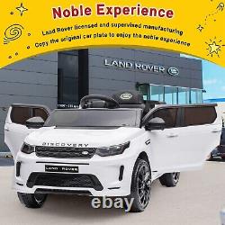 White Ride on Car for Kids 12V Power Battery Electric Vehicles + Remote Control
