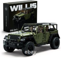 Willis 4X4 Off-Road Car Building Set, NF10324 Military-Style Vehicle Model Set