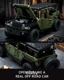 Willis 4X4 Off-Road Car Building Set, NF10324 Military-Style Vehicle Model Set
