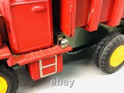 Y6631 TIN TOY Truck lorry car vehicle box Japan antique vintage interior decor