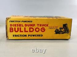 Y6631 TIN TOY Truck lorry car vehicle box Japan antique vintage interior decor