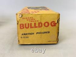 Y6631 TIN TOY Truck lorry car vehicle box Japan antique vintage interior decor