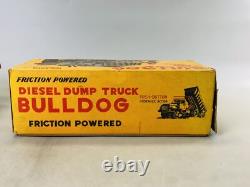 Y6631 TIN TOY Truck lorry car vehicle box Japan antique vintage interior decor