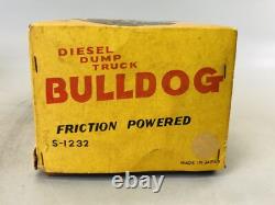 Y6631 TIN TOY Truck lorry car vehicle box Japan antique vintage interior decor