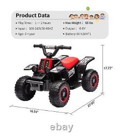 Yamaha banshee 6V ATV for Kids, Electric Ride On Toy Car for Toddler Boys Girls