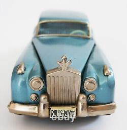 Yonezawa toys Rolls-Royce Silver Cloud saloon blue tin car with box